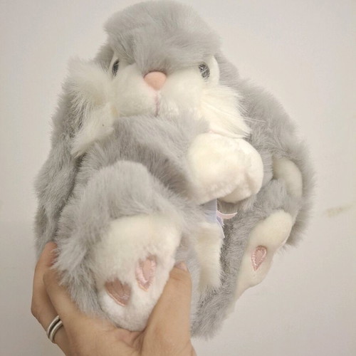 Medium Bunny Rabbit Vintage Plush Toy Set of 3 New with Tags by KEEL