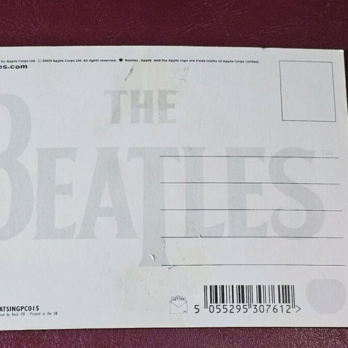 The Beatles Collectible Postcard used, official licensed product