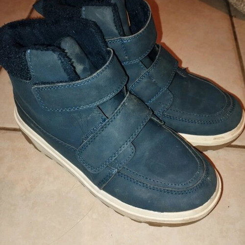 H&M boys' blue boots like new, size 33