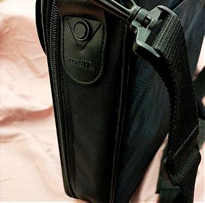 Επαγγελματική τσάντα  μαύρη υφασμάτινη αδιάβροχη