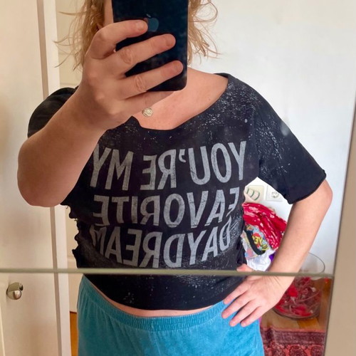 L.A Dolls medium cropped distressed style sweatshirt, perfect condition