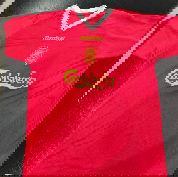 Εμφάνιση Λίβερπουλ ( Liverpool FC ) 2001-02 Champions League Home Kit,  ΧL