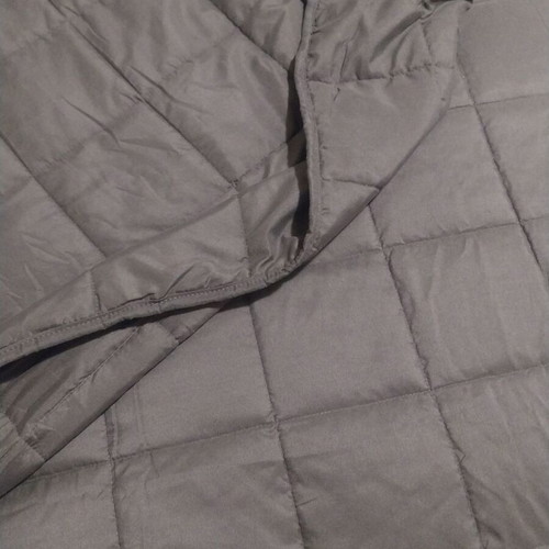 Weighted blanket 7kg 196x215 cm like new, grey anthracite
