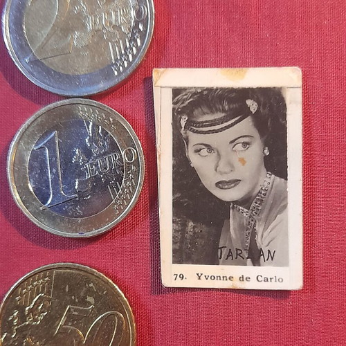 Yvonne de Carlo Tarzan vintage collectible photo card