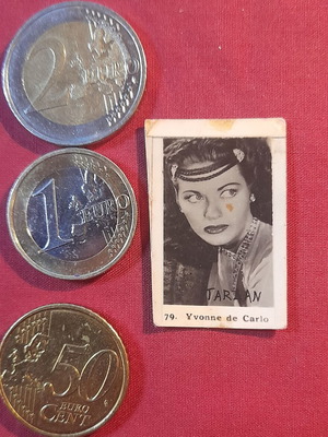 Yvonne de Carlo Tarzan vintage collectible photo card