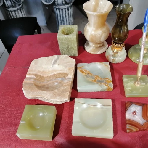 Onyx and alabaster genuine decorative items from Crete new