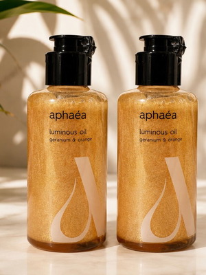 Aphaéa Luminous Oil Geranium & Orange set of 2, 200ml
