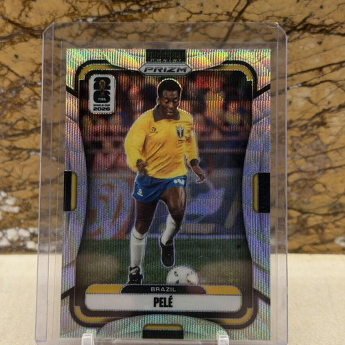 2026 Panini Prizm FIFA World Cup Soccer Pele Silver Wave Prizm