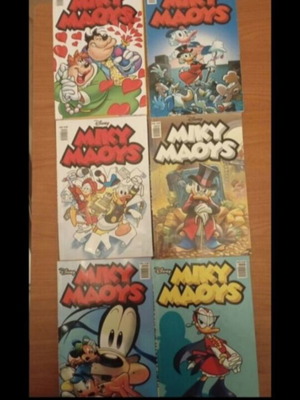 Miky Maous comics used, pack of 6