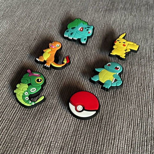 Pokémon Crocs Accessories new, set of 6 for authentic Crocs