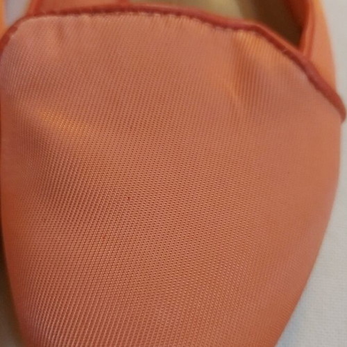 Fabric ballerina shoes used, size 40-40.5, pink