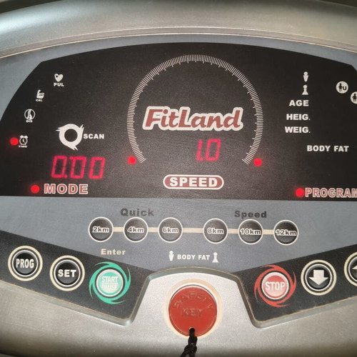 FitLand 1.0 electric treadmill with wear