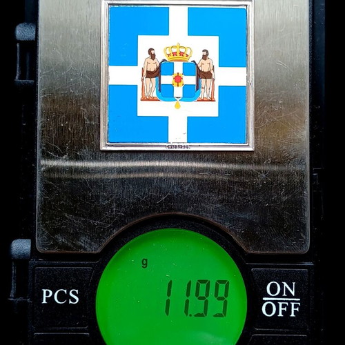Silver rod 925 like new with flag of King George I period 1864–1913