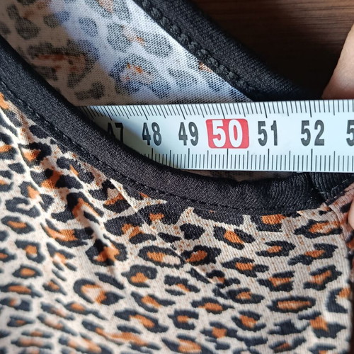 Animal Print Sleep Dress XL like new, black and brown details