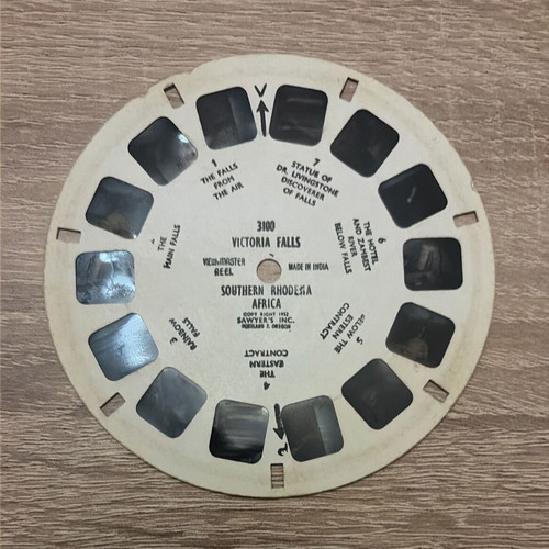 Vintage View-Master 3D reel "Victoria Falls - Africa" used