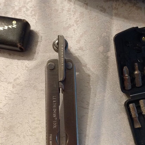 Leatherman multitool and tool adapter like new