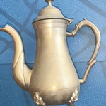 Copper teapot used, decorative