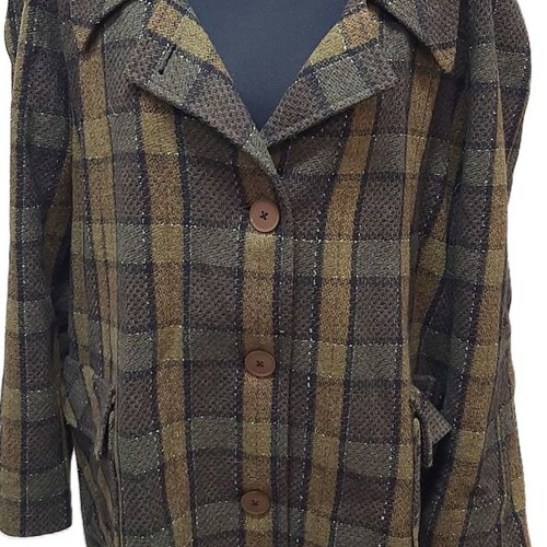 Vintage men's wool jacket coat from Aggressia fashion house, used