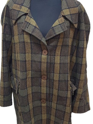 Vintage men's wool jacket coat from Aggressia fashion house, used