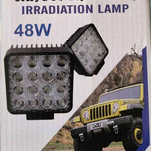 Led Work Light 48W IP67 With 16 High-Power LEDs For Offroad Vehicles