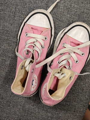 Converse boots used, size 28, pink