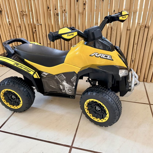 Yellow children's ride-on vehicle for 18-36 months