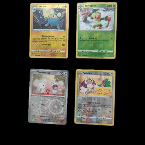 Pokémon TCG collectible cards set of 4