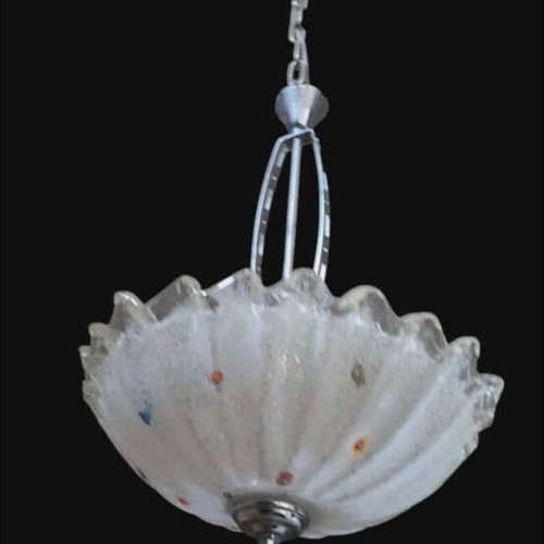 Murano vintage multicolor 3-light ceiling lamp like new