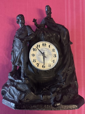 Molnija Cast Iron Vintage Mechanical Clock 15 Jewels Like New