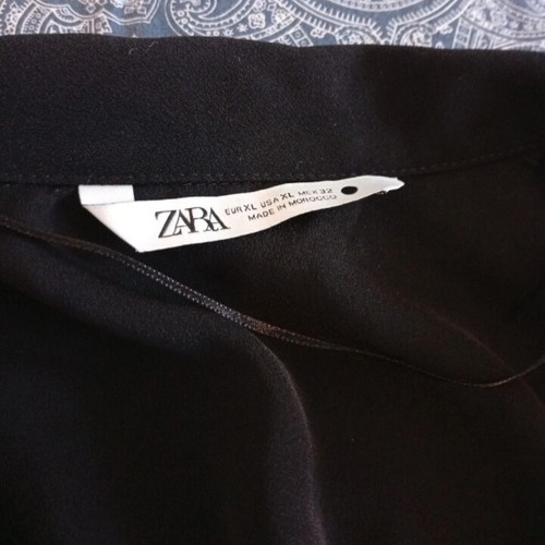 Zara crop μπλούζα XL μεταχειρισμένη, μαύρη σε καλή κατάσταση
