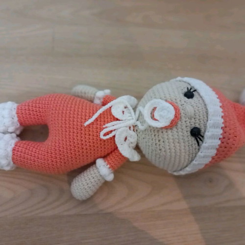 Baby amigurumi doll handmade new, 28 cm