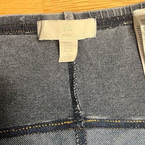 H&M Maternity Denim Leggings like new, size XL