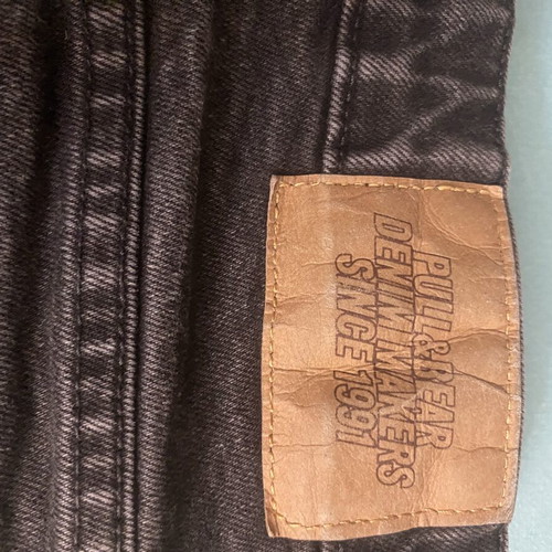 Men's Washed Black Denim Shorts Pull & Bear size 40 like new
