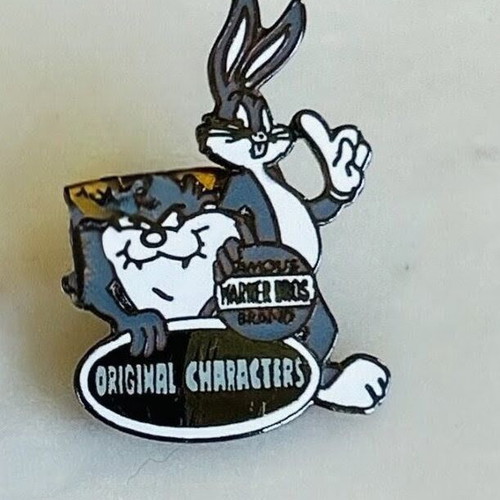 Collectible enamel pin Bugs Bunny and Tasmanian Devil new
