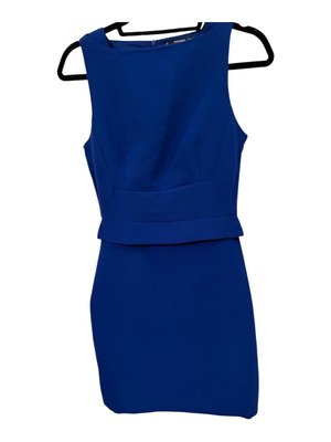 Mango electric blue short dress XS