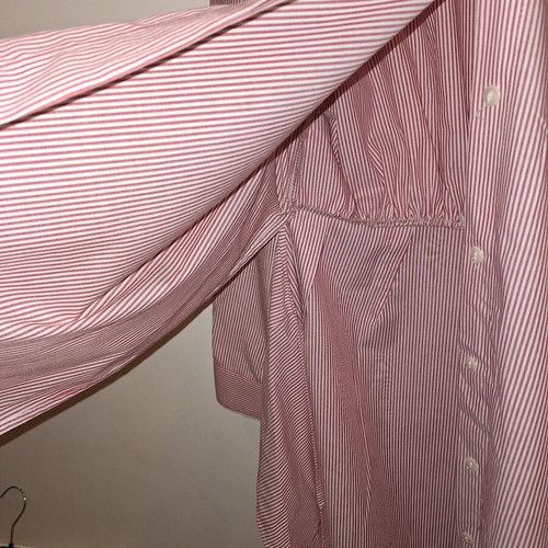 Ckontova shirt dress like new, white pink, size M-L