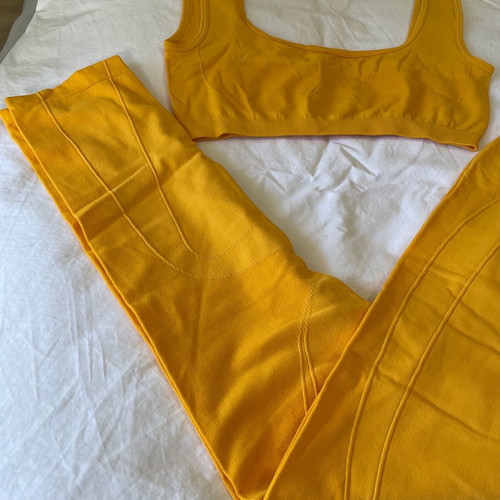 Gym set croc yellow like new, size S/M