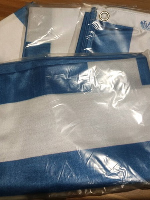 Greek flag new with metal holes 0.97x0.69 m