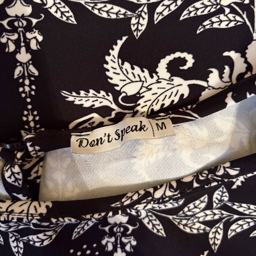 Summer women's dress like new, black and white, size M