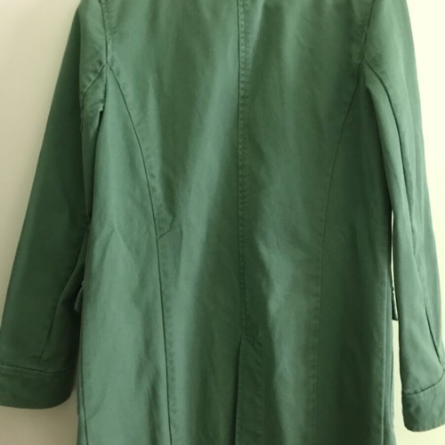 La Redoute Collections women's green cotton coat, size S