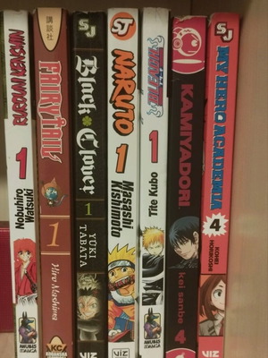 Manga used, set of 7 volumes with Greek and English
