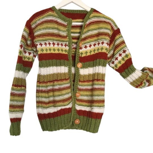 Handmade cardigan with wooden buttons size S like new