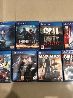 PlayStation 4 games like new, pack of 10 titles