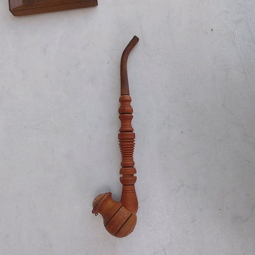 Wooden decorative pipe used 30 cm