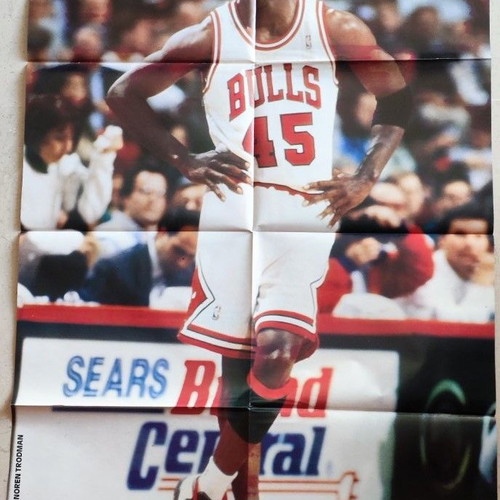 Rare double poster Michael Jordan MATIES STO BASKET like new