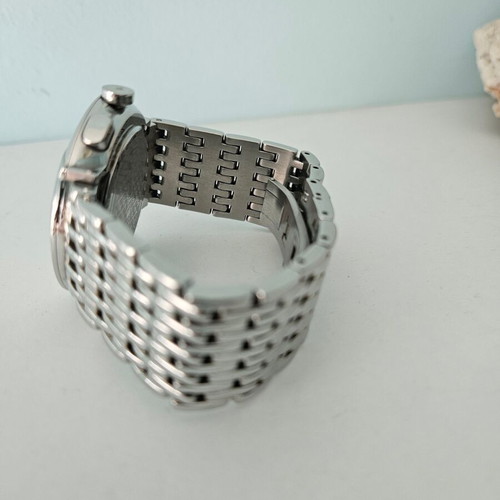 Cerruti 1881 Standard C transatlantic Swiss watch like new, silver