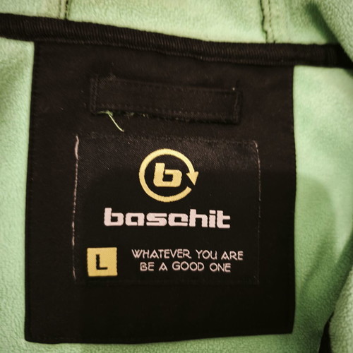 Softshell Bonded Bomber Jacket Basehit used, black and green, size L