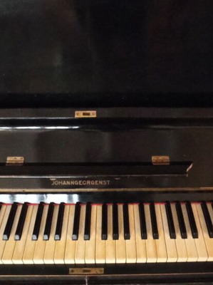 Grunert wall piano used, black
