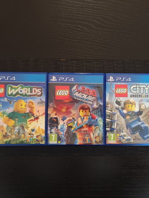 Πακέτο 3 Παιχνιδιών LEGO για PlayStation 4 μεταχειρισμένα, City Movie Worlds