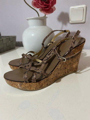 Πλατφόρμες Fratelli Salustro σαν καινούργιες, snake print και φελλός, νούμερο 37